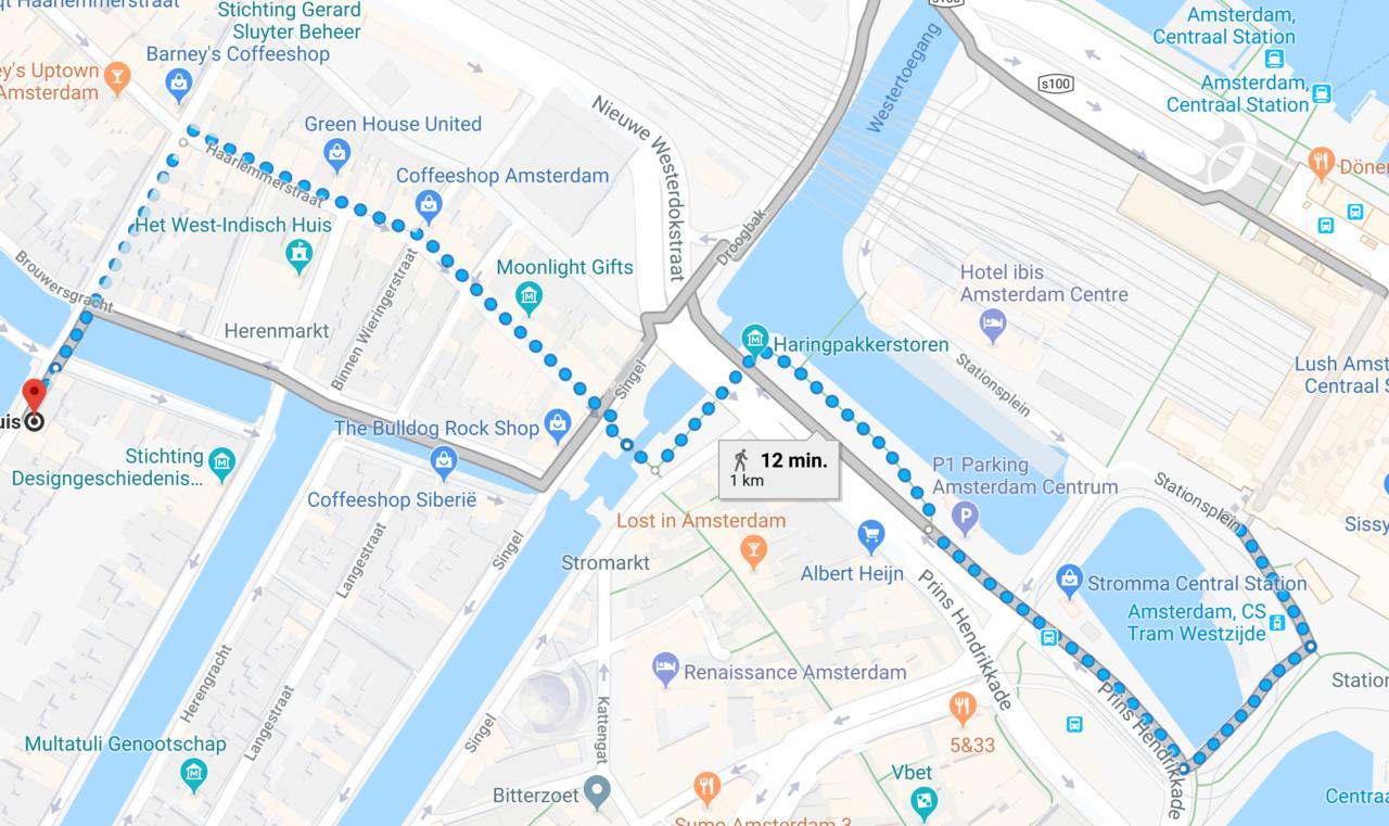 Canal Studio Apartment Amsterdam Eksteriør billede